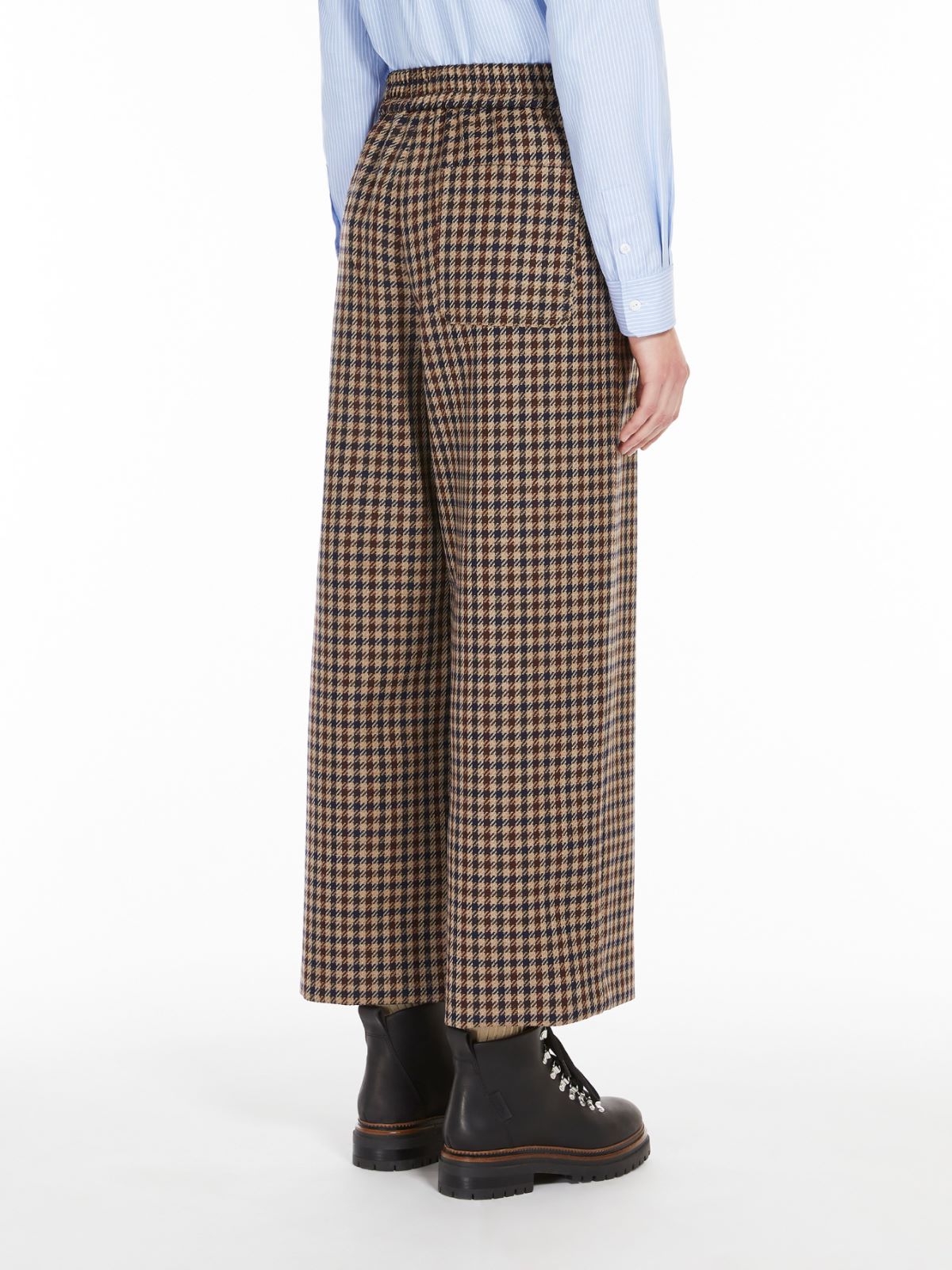 WEEKEND MAX MARA PANTALON LARGE EN LAINE ET COTON