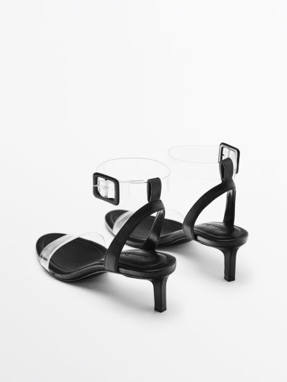 MASSIMO DUTTI SANDALES EN VINYLE