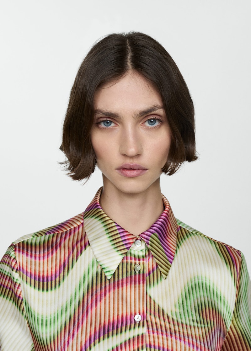 MANGO CHEMISE SATINÉE IMPRIMÉE