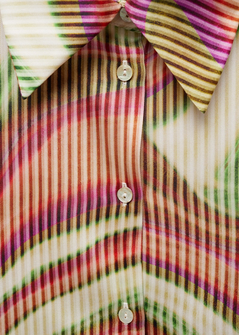 CHEMISE SATINÉE IMPRIMÉE