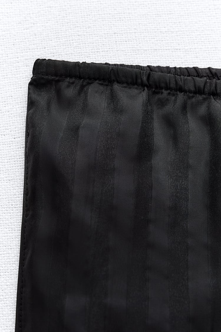 PANTALON EN ORGANZA À RAYURES