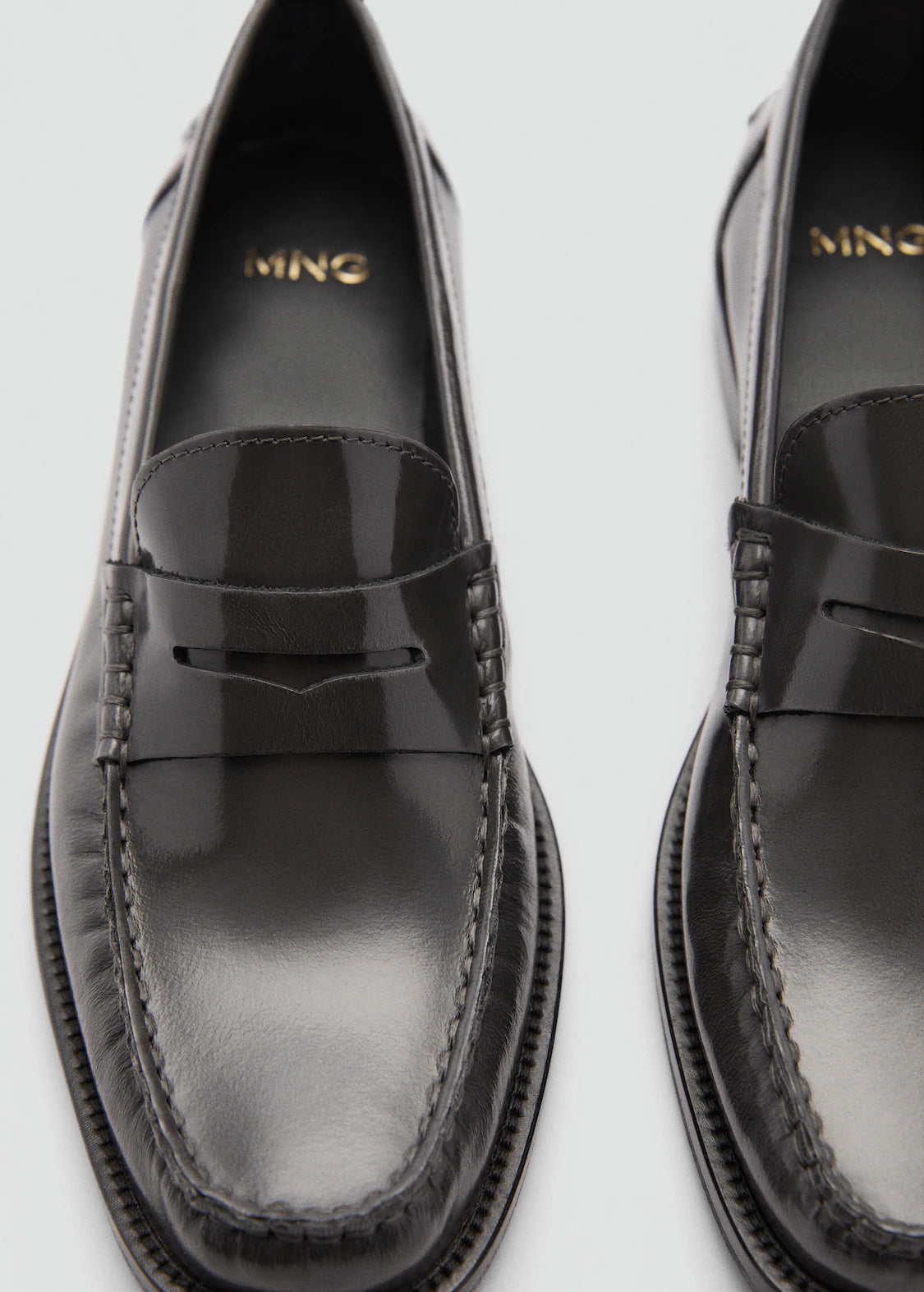 MANGO MOCASSINS CUIR