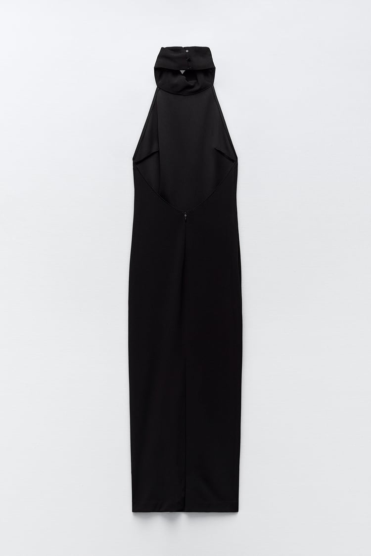 ROBE À ENCOLURE AMÉRICAINE ET DOS NU
