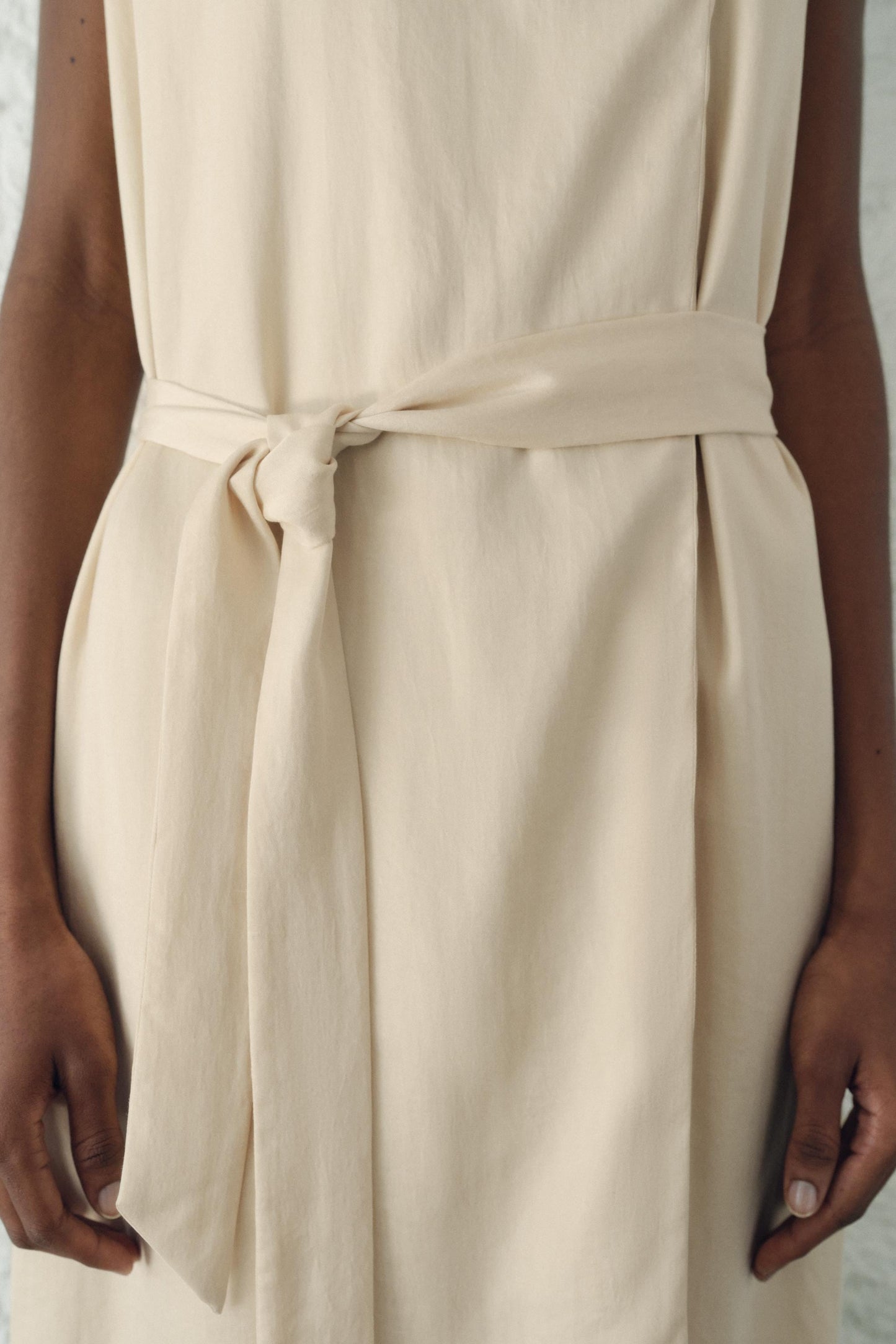 DRESS WITH PLEATED BACK ZW COLLECTION