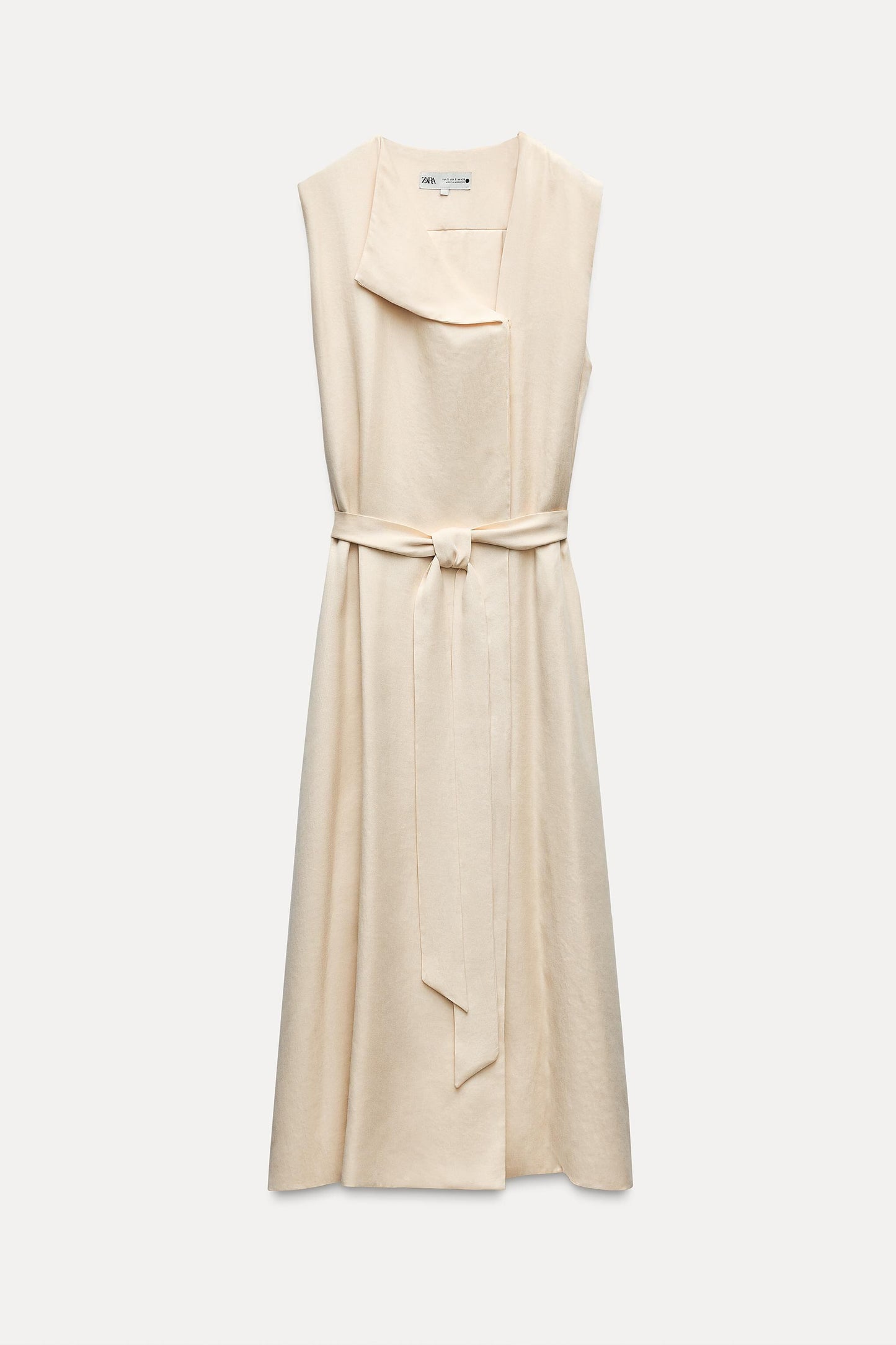 DRESS WITH PLEATED BACK ZW COLLECTION