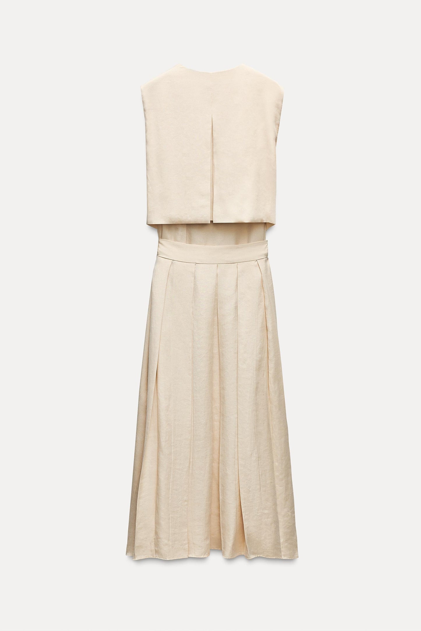 DRESS WITH PLEATED BACK ZW COLLECTION
