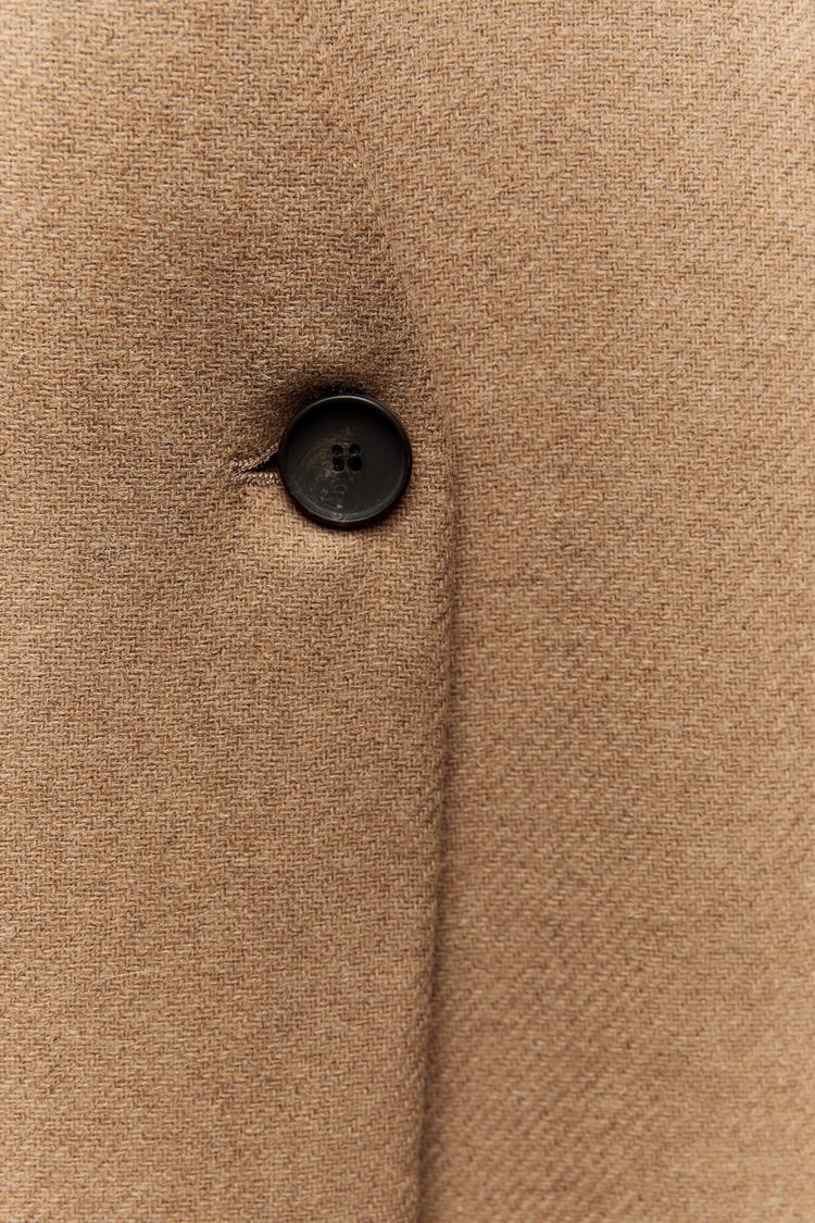 MANTEAU À BLOCS DE COULEUR AVEC LAINE