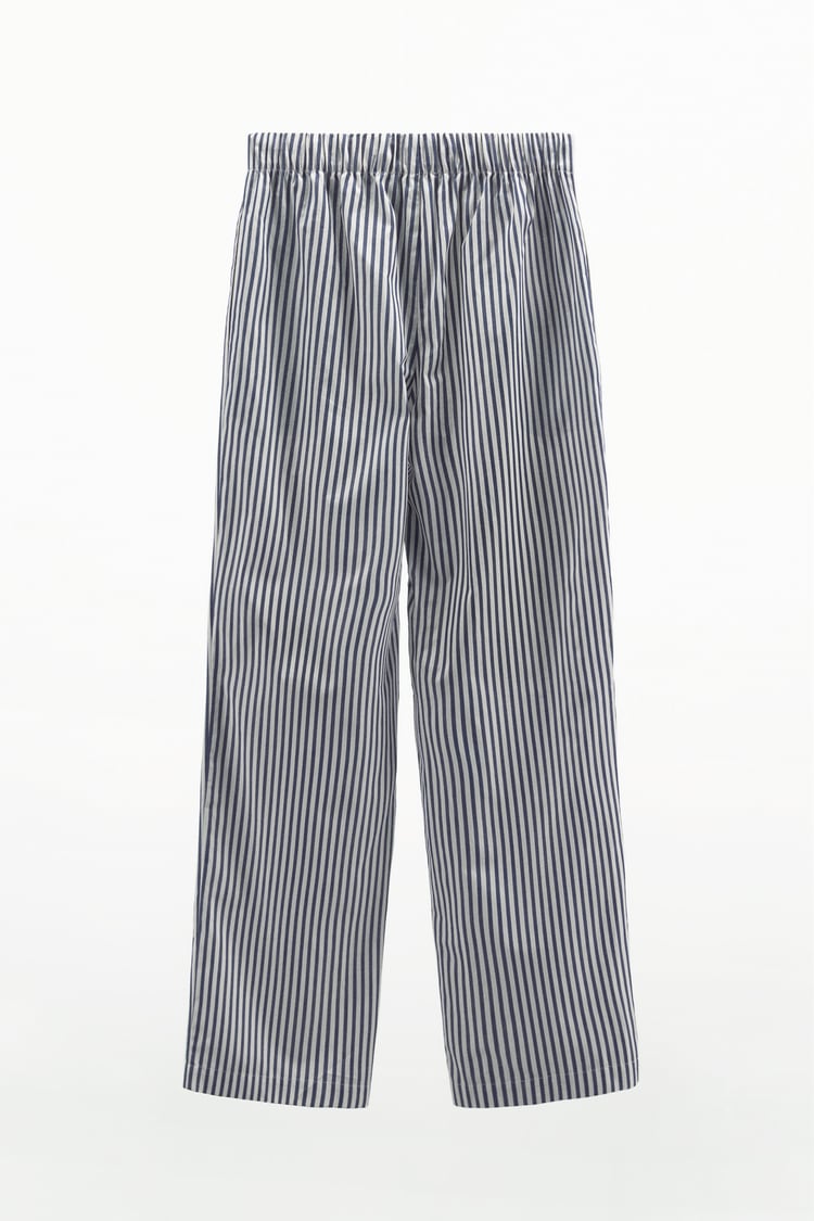 PANTALON DROIT À RAYURES