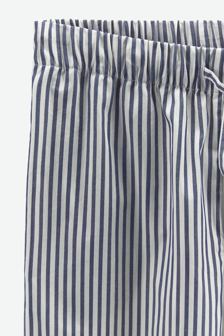 PANTALON DROIT À RAYURES