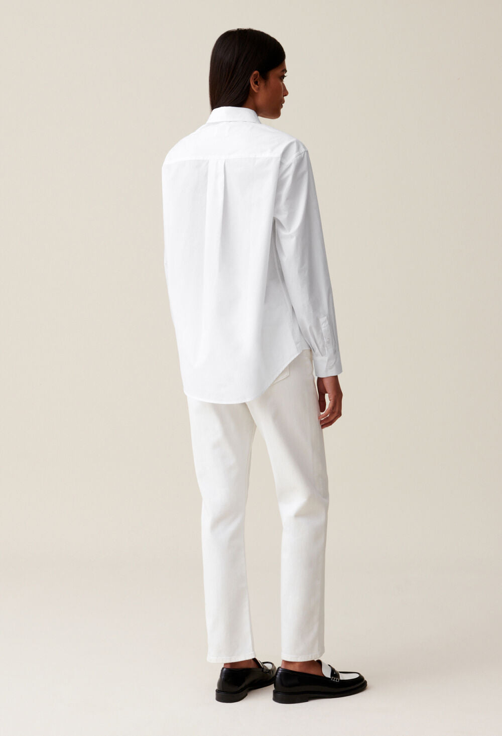 CLAUDIE PIERLOT CHEMISE JEAN TOTO BLANCHE