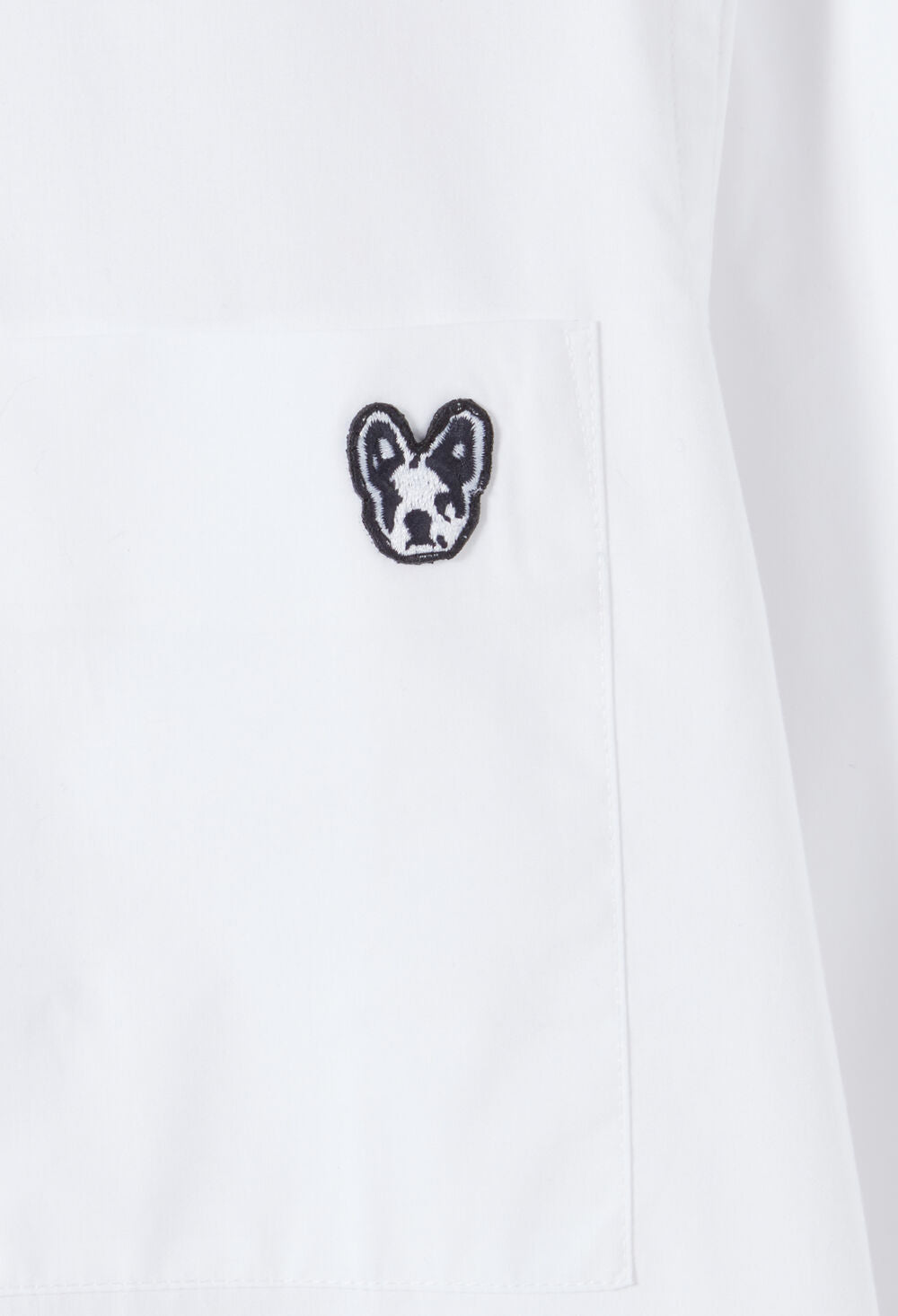 CLAUDIE PIERLOT CHEMISE JEAN TOTO BLANCHE