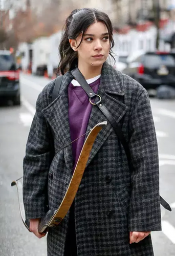 MANTEAU À CARREAUX OVERSIZED