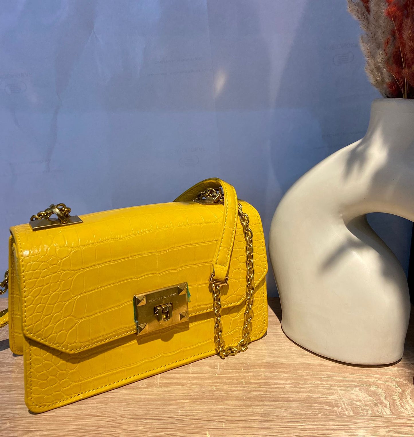 Sac À Main Charles & Keith Yellow 💛