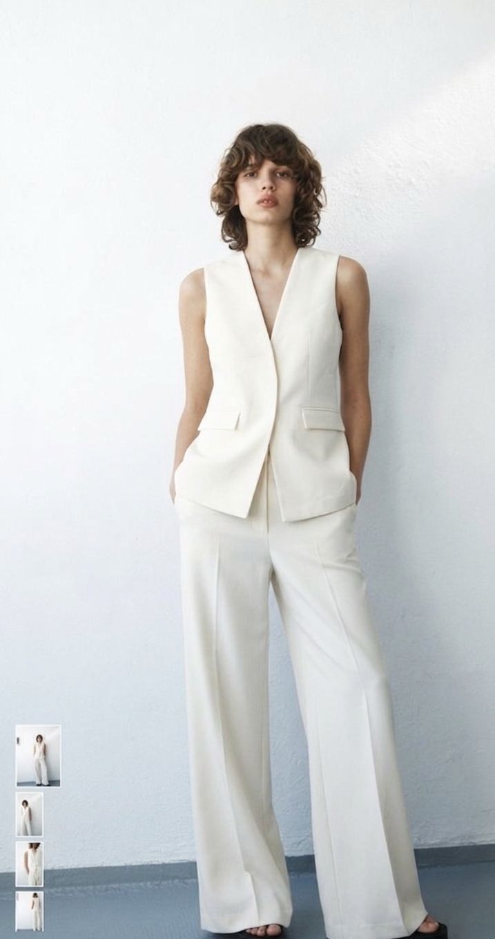 ENSEMBLE GILET CINTRE | PANTALON FLARE ZW COLLECTION