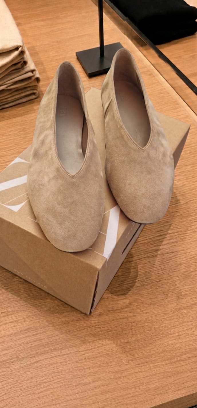 BALLERINES CROÛTE DE CUIR SOUPLE