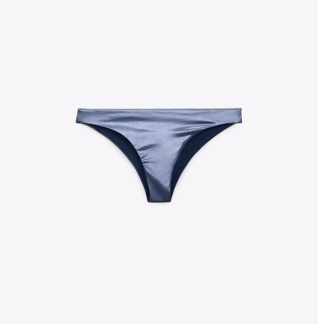 HAUT ET BAS DE BIKINI 👙 MÉTALLISÉ BLEUTÉ
