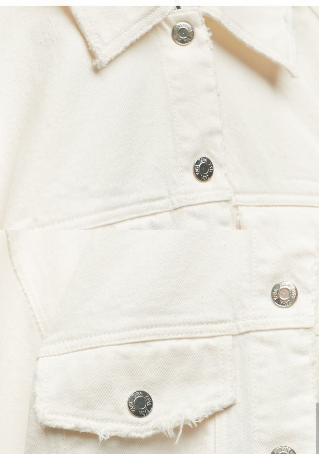 VESTE COURTE EN COTON JEANS