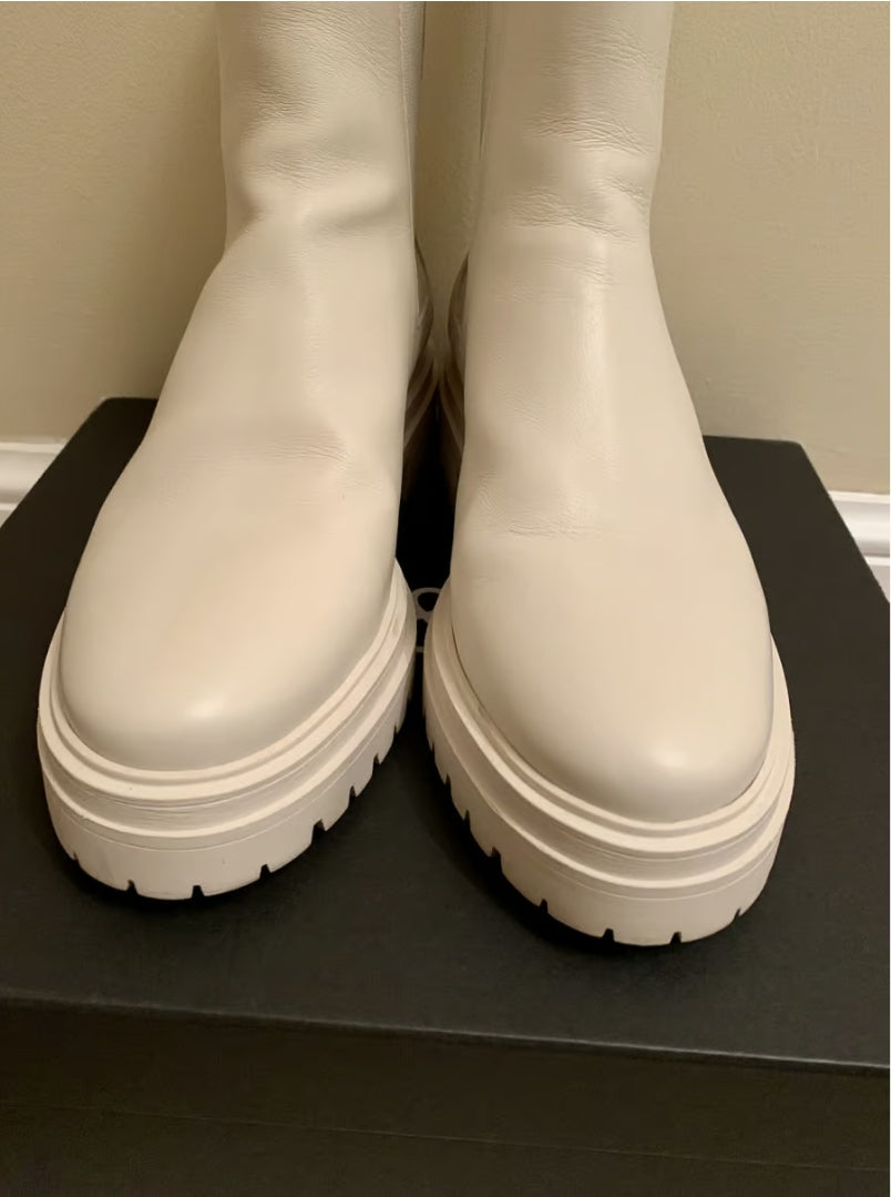 BOTTINES CHELSEA ÉCRU