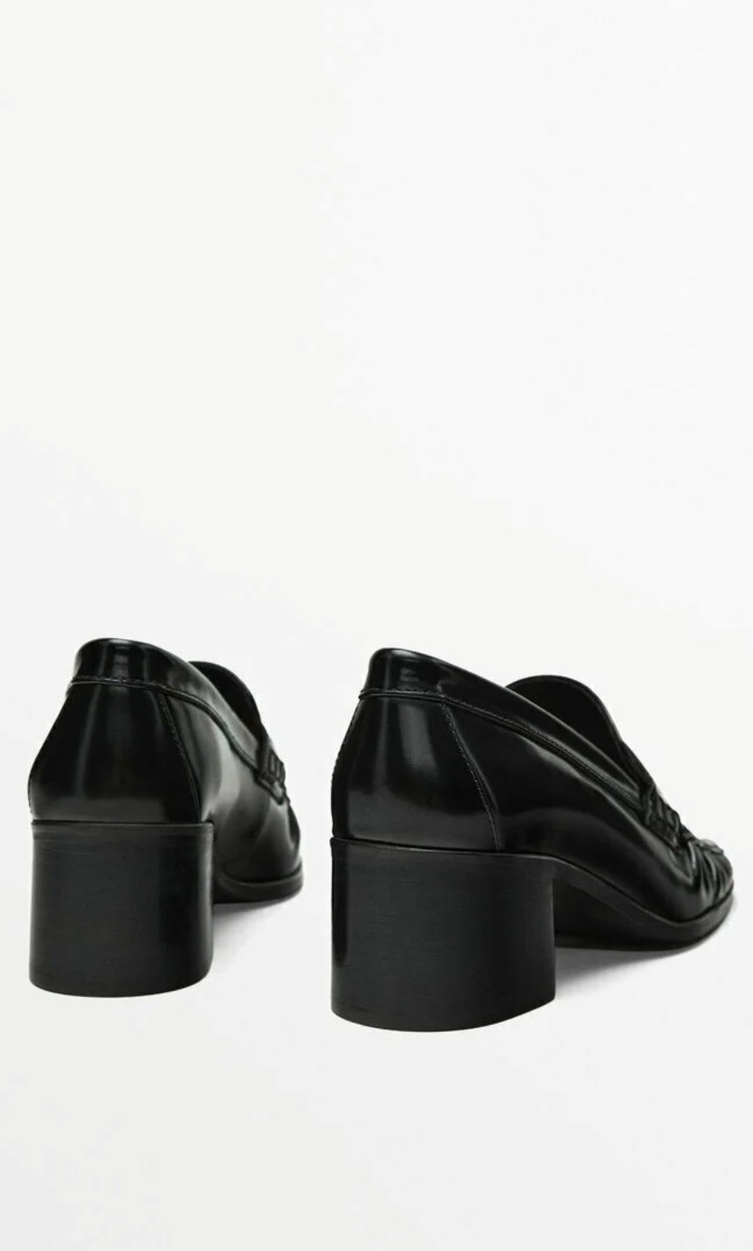 MASSIMO DUTTI MOCASSINS À TALON ET BOUT CARRÉ