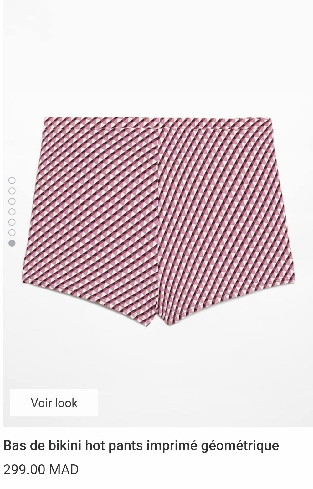 Haut / Bas De Bikini Hot Pants Imprimé Géométrique
