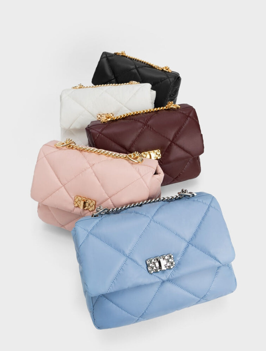 CHARLES & KHEITH SAC PORTÉE ÉPAULE REMBOURRÉ PAFFUTO 🩷