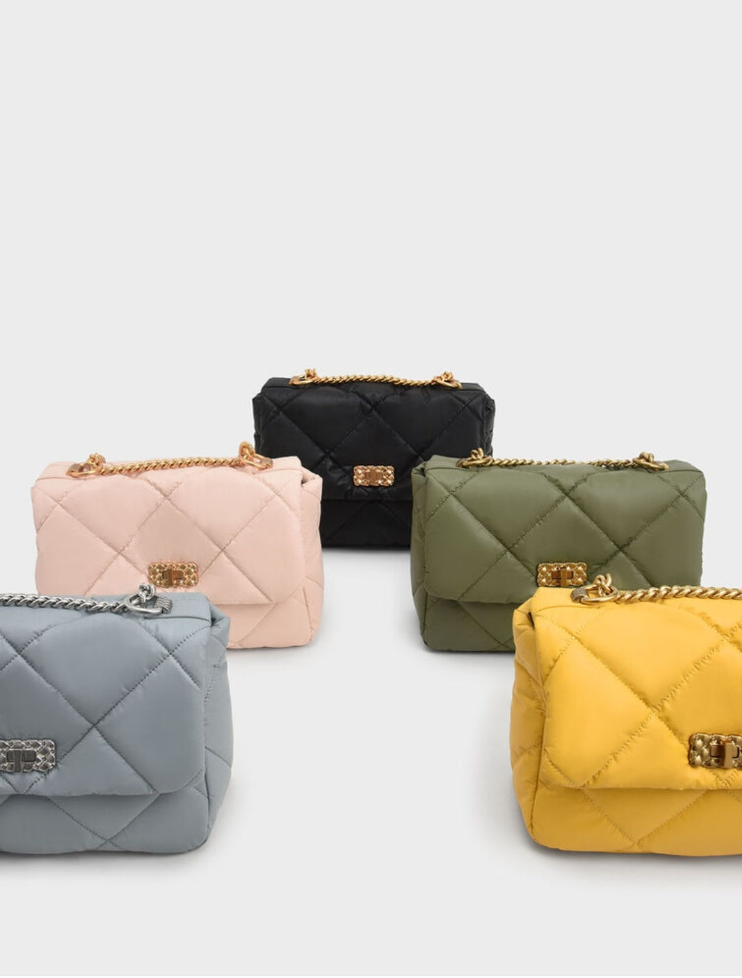 CHARLES & KHEITH SAC PORTÉE ÉPAULE REMBOURRÉ PAFFUTO 🩷