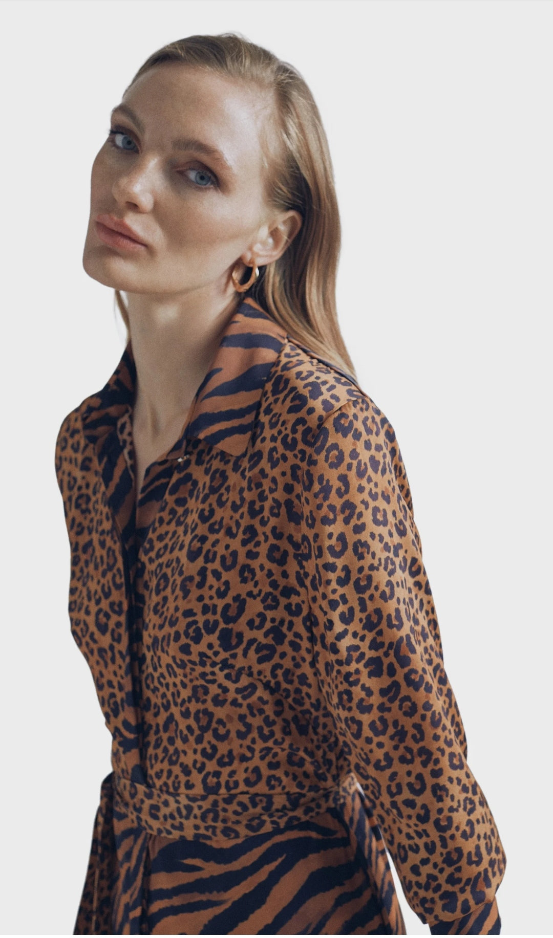 LOLA CASADEMUNT Robe Imprimée Animal Sans Ceinture