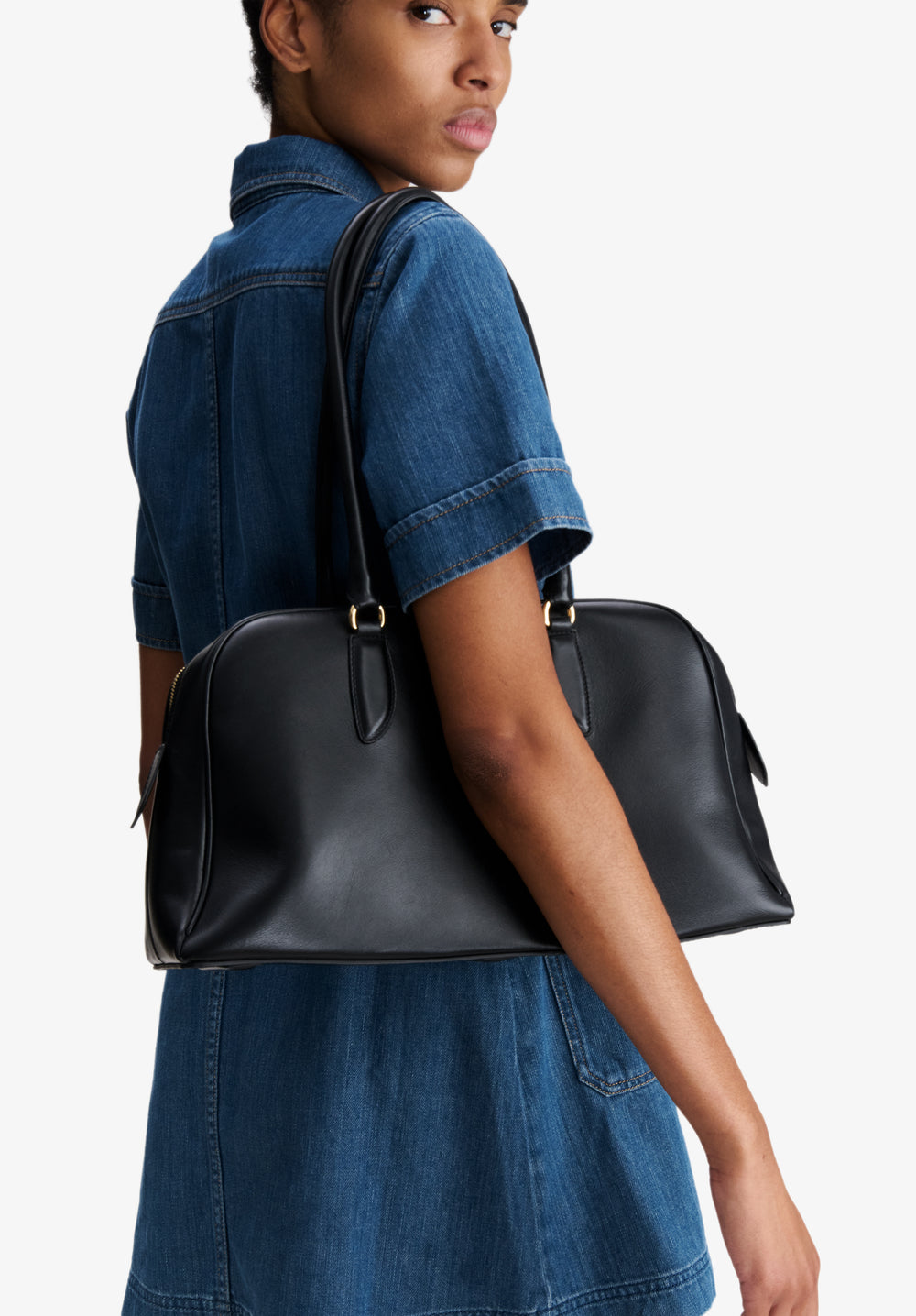 A.P.C. PALOMA LEATHER SHOULDER BAG