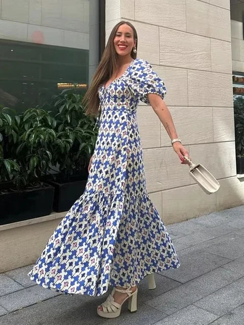 ROBE MI-LONGUE IMPRIMÉE