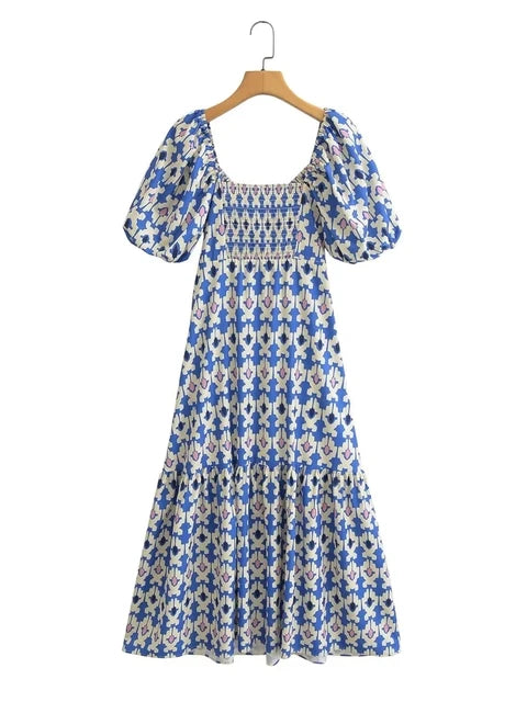 ROBE MI-LONGUE IMPRIMÉE