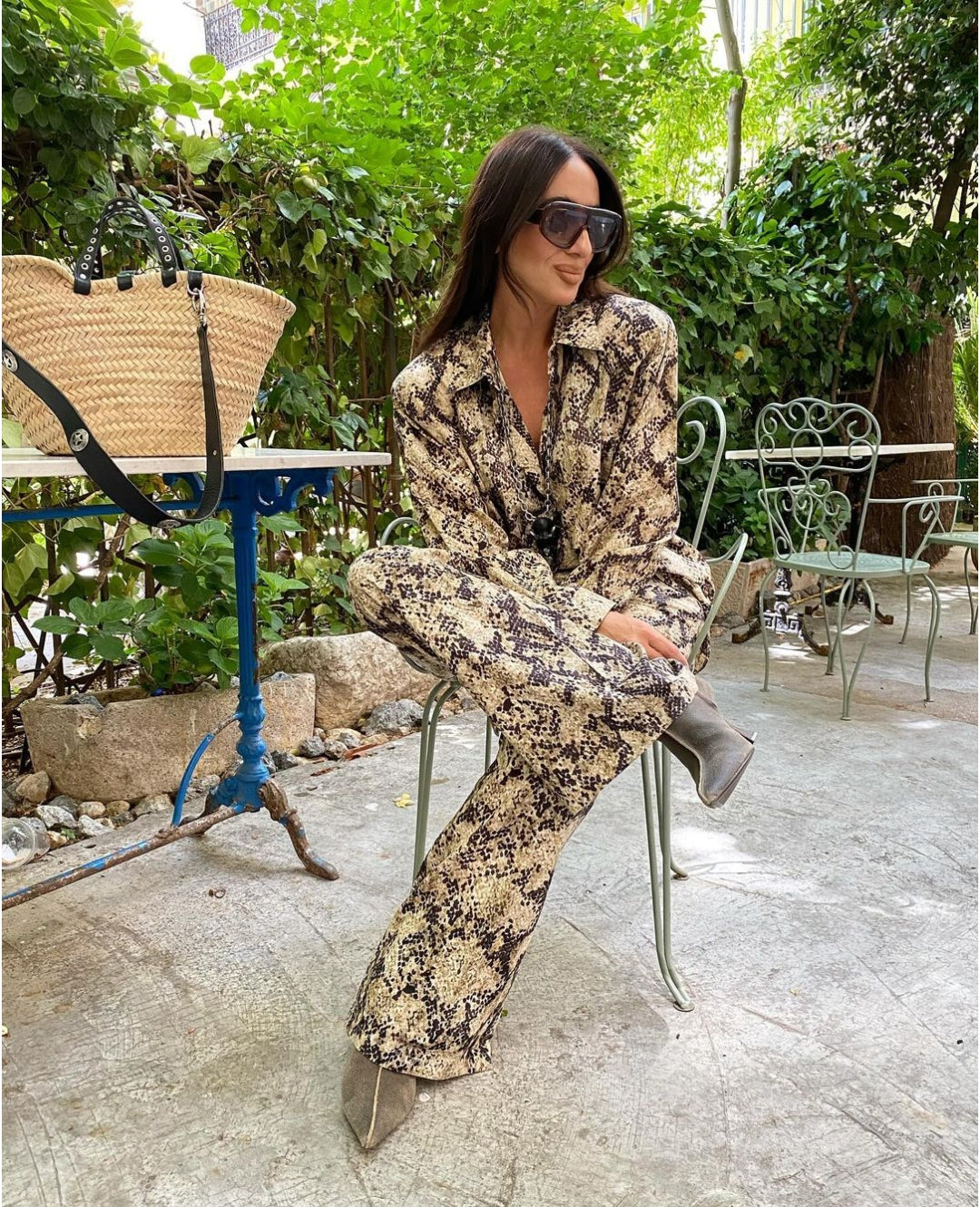 CHEMISE À IMPRIMÉ ANIMAL SERPENT 🐍🐍