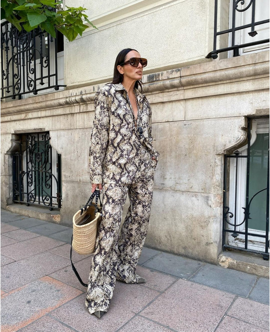 CHEMISE À IMPRIMÉ ANIMAL SERPENT 🐍🐍