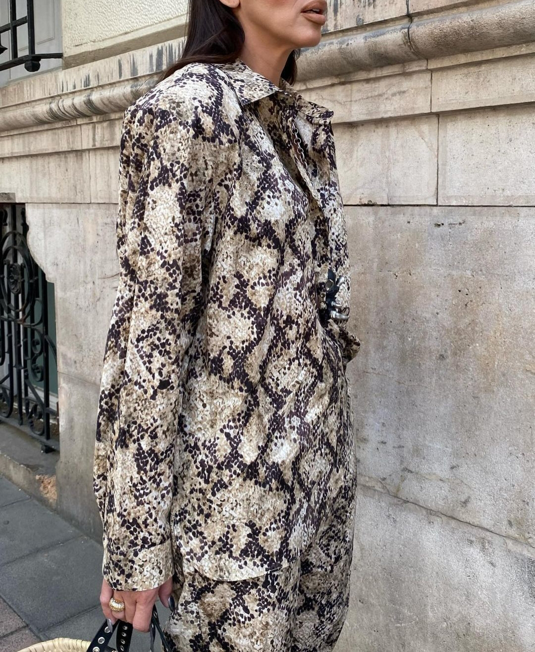 CHEMISE À IMPRIMÉ ANIMAL SERPENT 🐍🐍