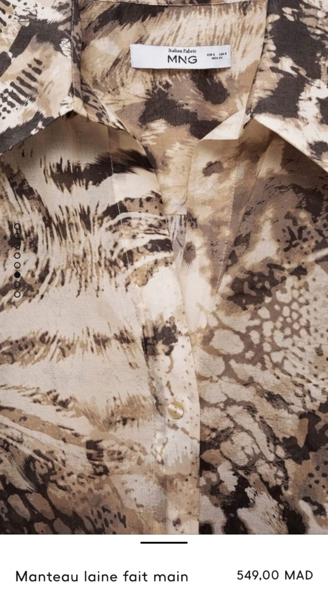 CHEMISE IMPRIMÉ SERPENT 🐍