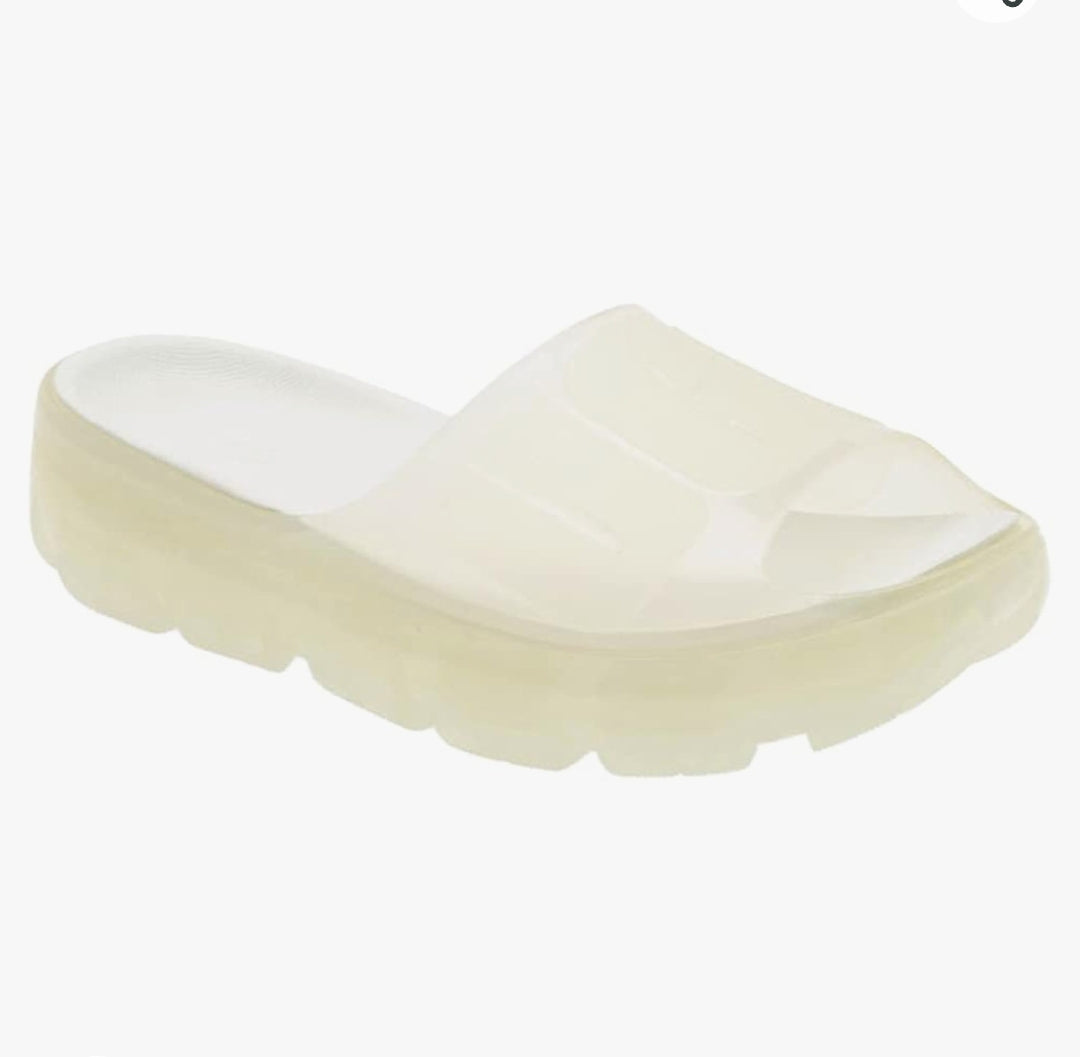 UGG CLAQUETTES JELLA CLEAR À PLATEFORME