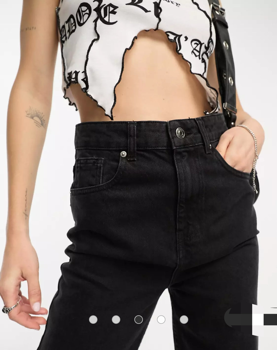 ASOS DESIGN TALL DAD JEAN IN WASHED