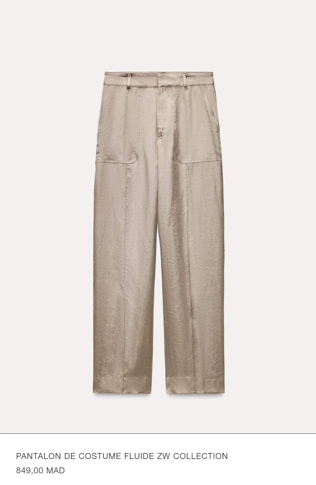 ENSEMBLE VESTE FLUIDE | PANTALON DE COSTUME ZW COLLECTION OCRE