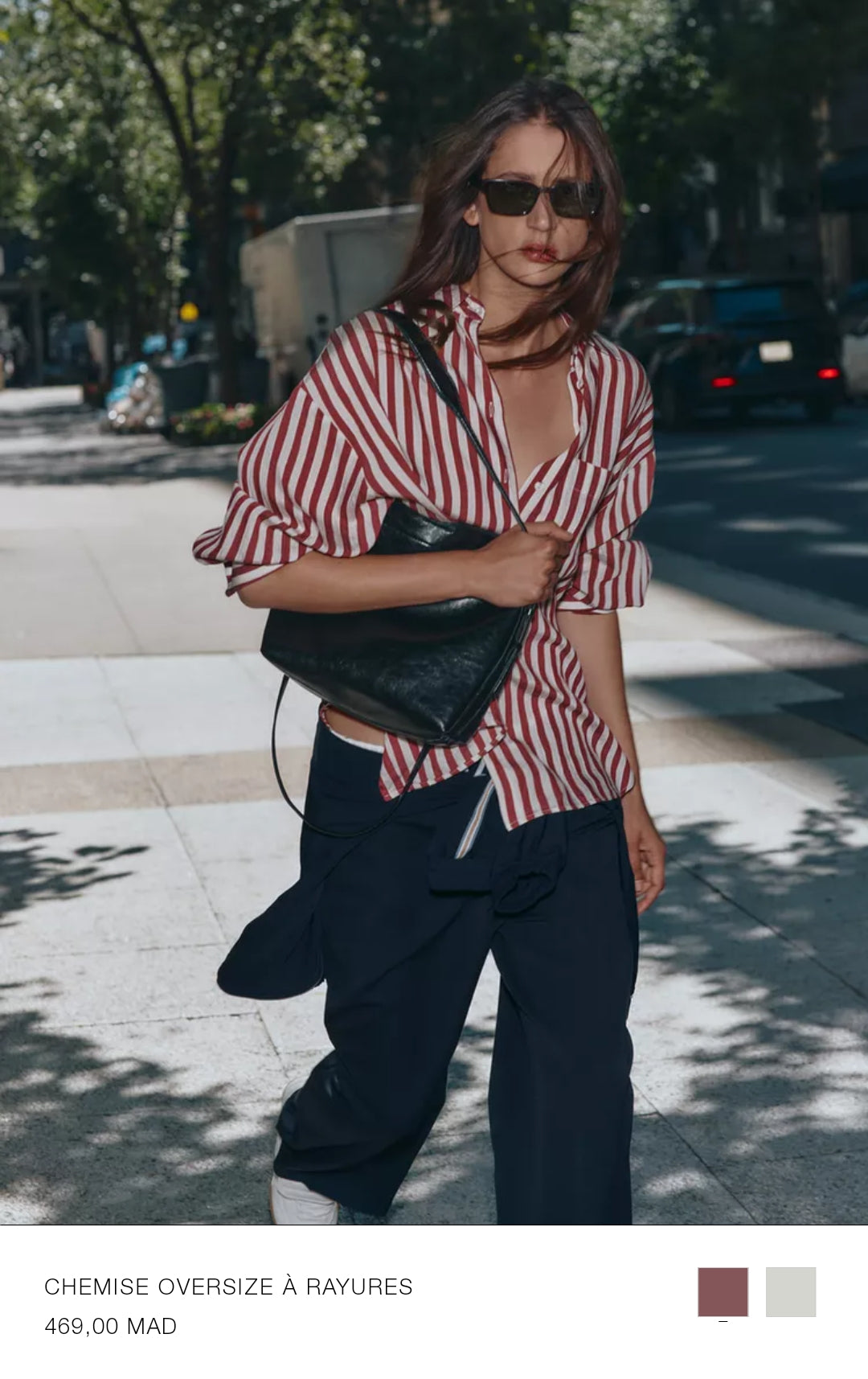 CHEMISE OVERSIZE À RAYURES