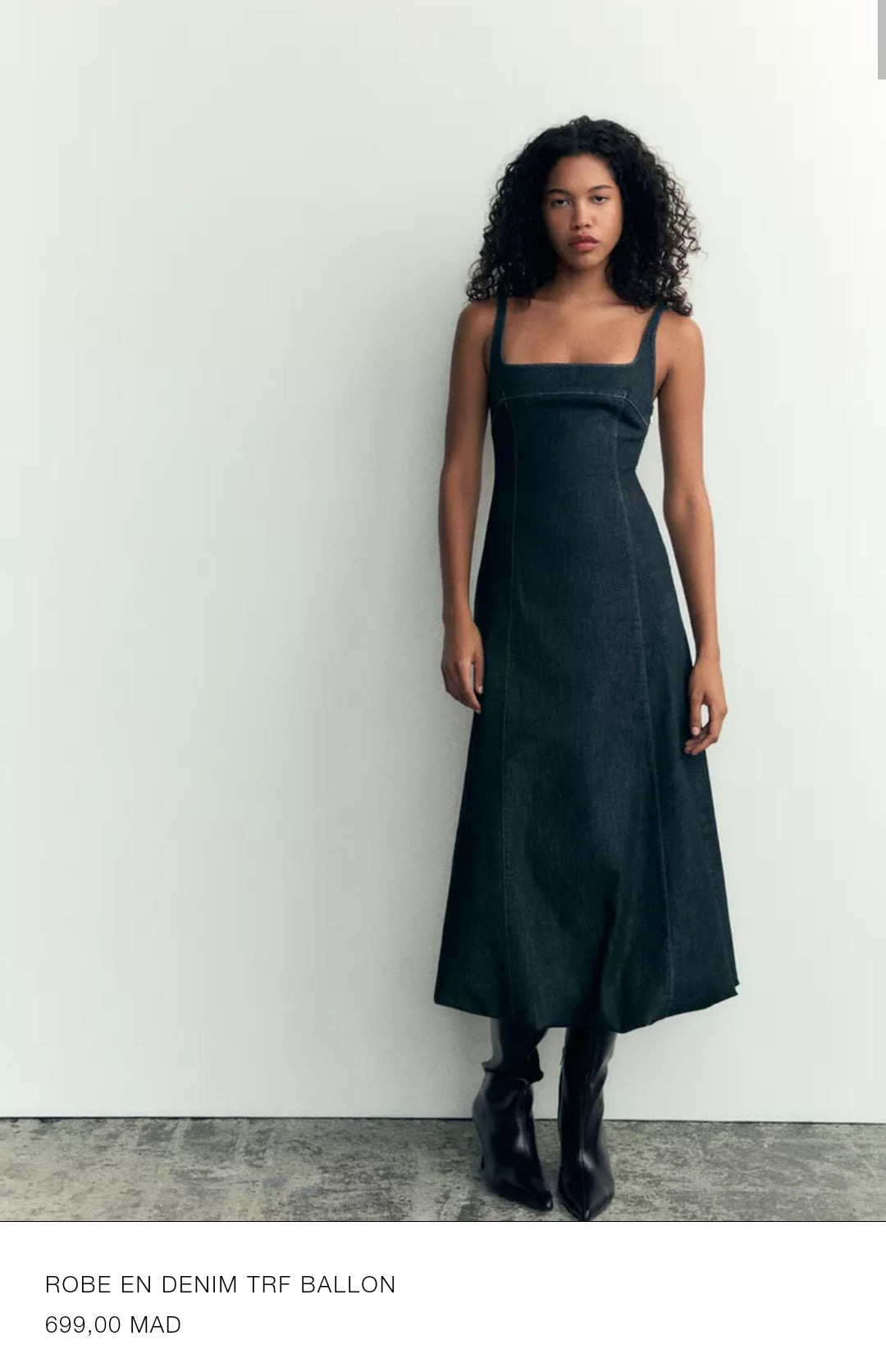 ROBE EN DENIM TRF BALLON