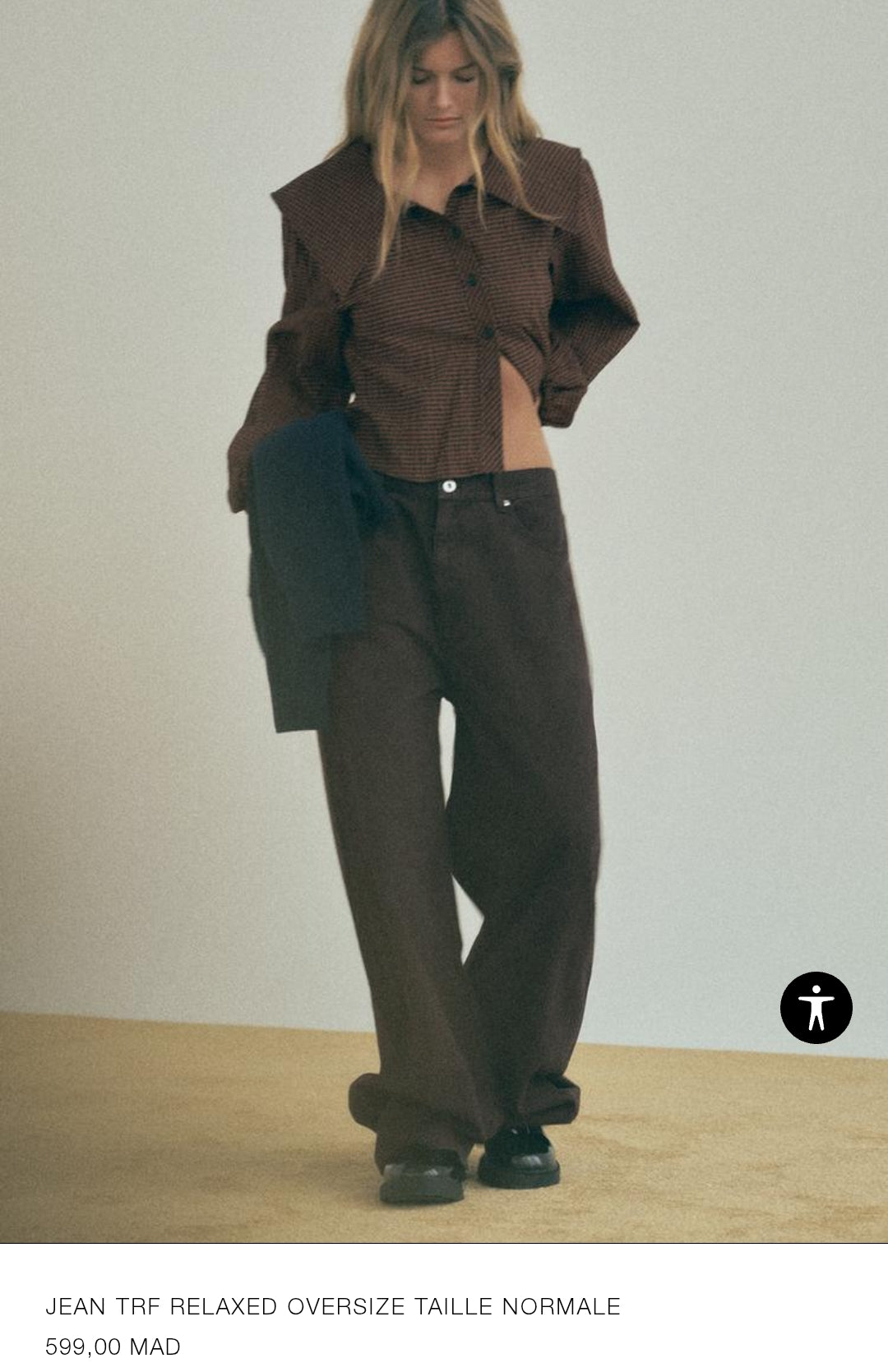JEAN TRF RELAXED OVERSIZE TAILLE NORMALE