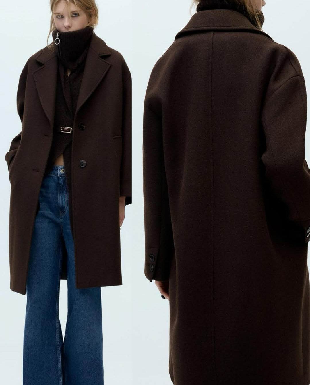 OVERSIZED COAT WITH WOOL
