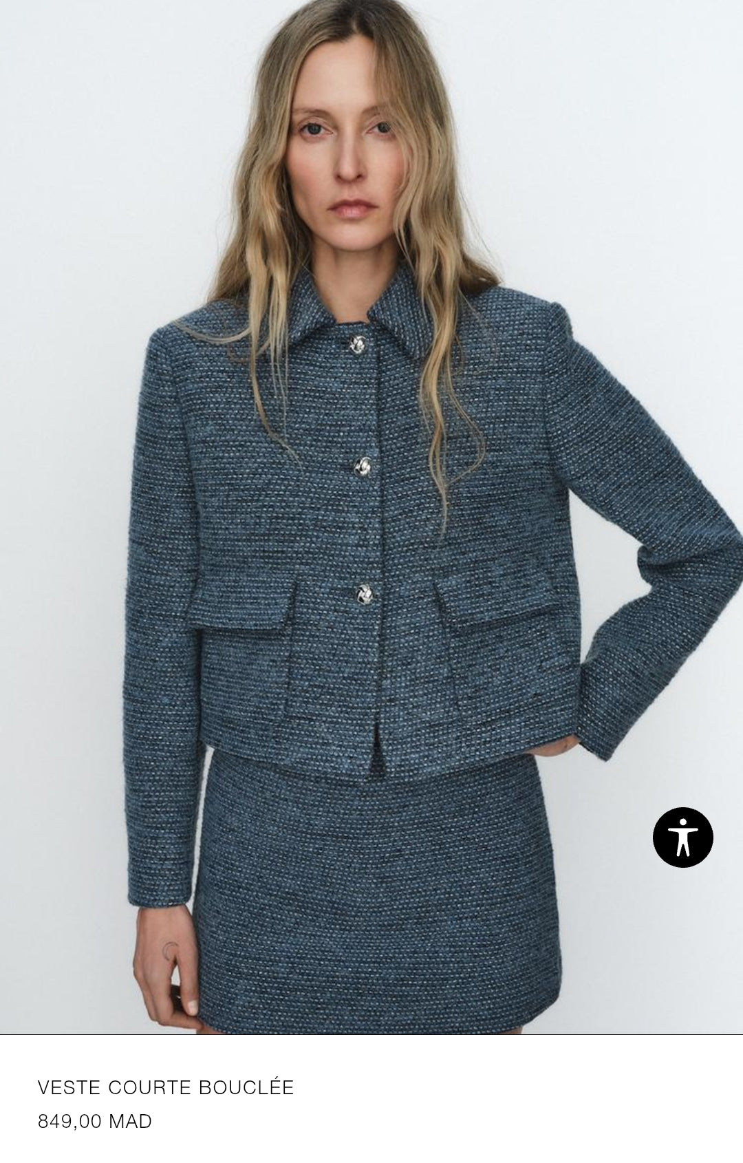 VESTE COURTE BOUCLÉE