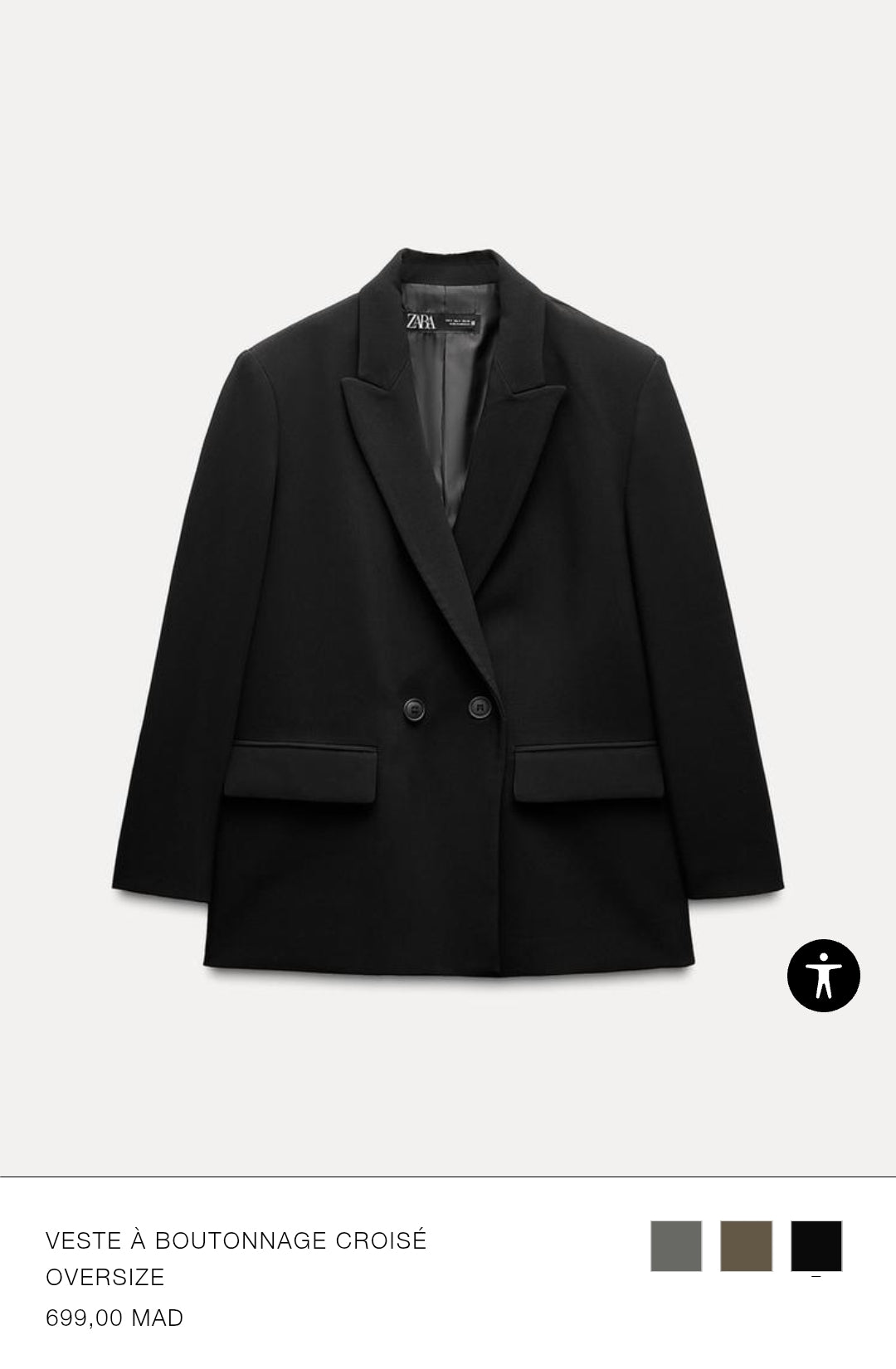 VESTE À BOUTONNAGE CROISÉ