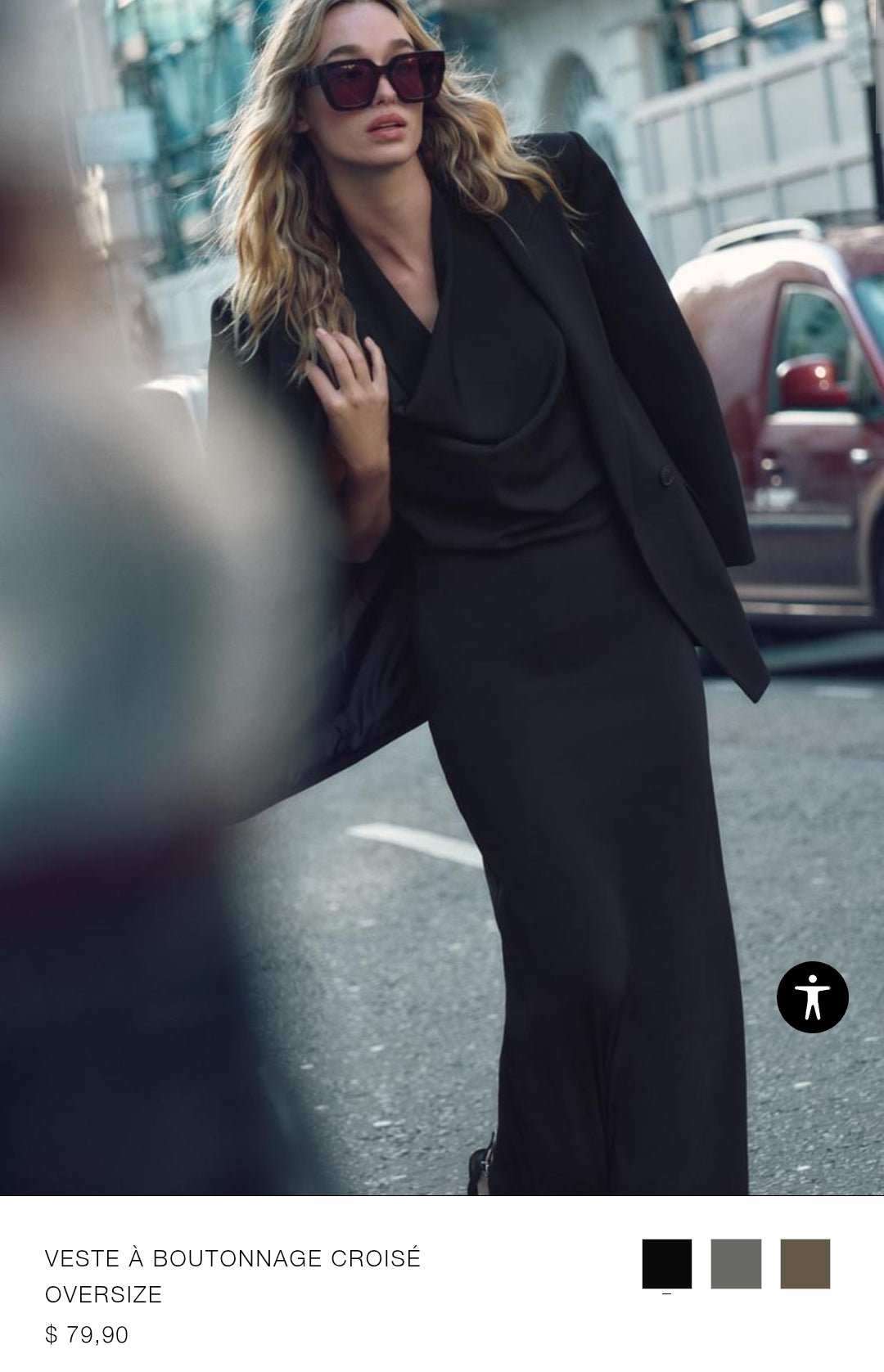VESTE À BOUTONNAGE CROISÉ