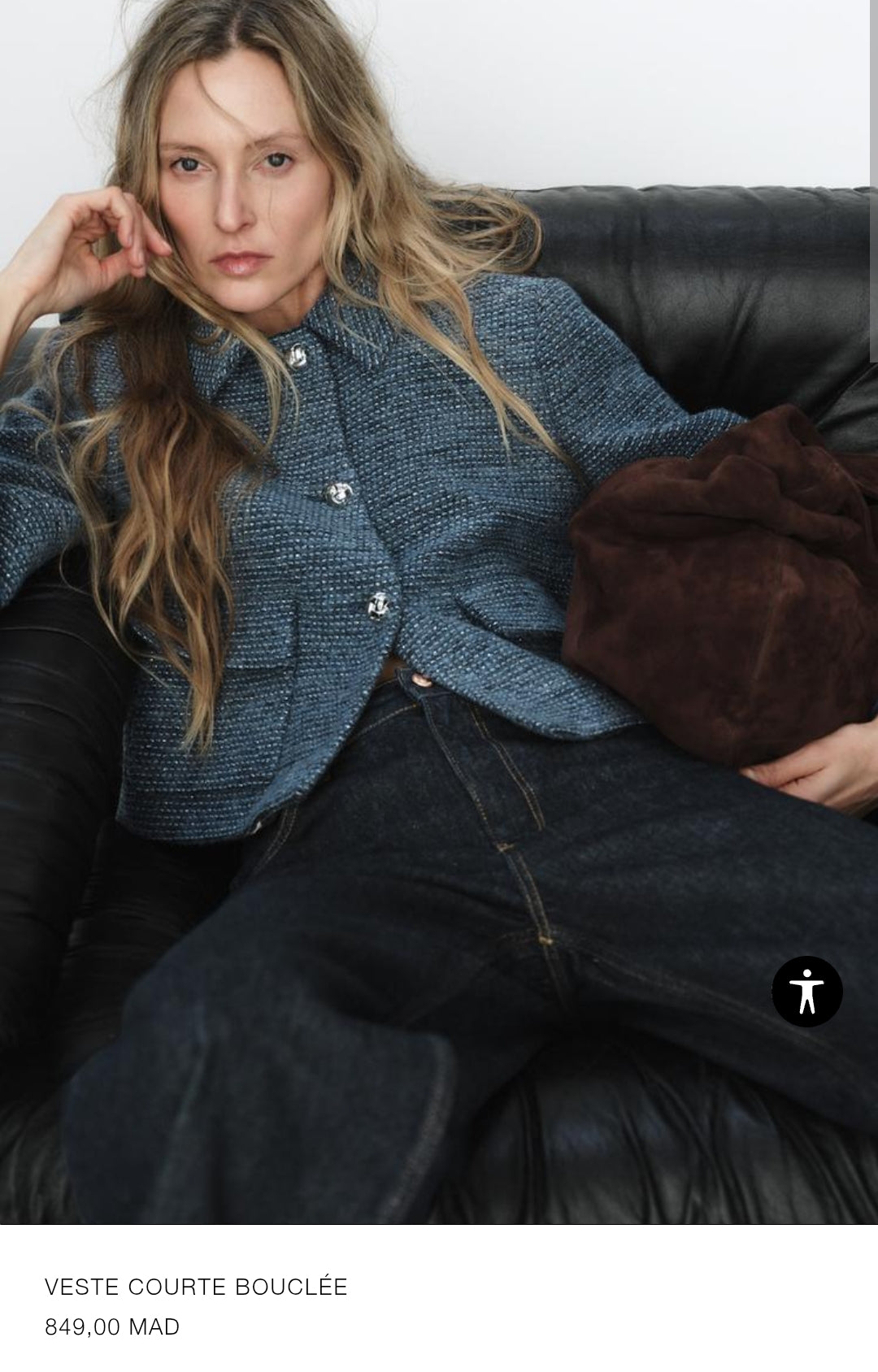 VESTE COURTE BOUCLÉE