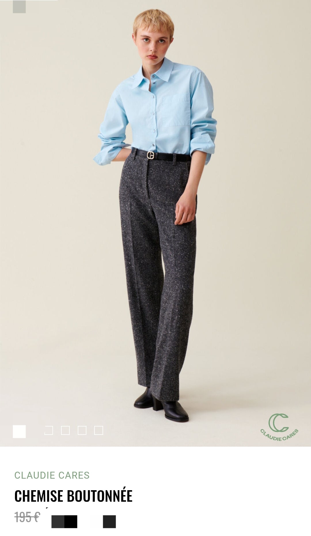 CLAUDIE PIERLOT CHEMISE BOUTONNÉE
