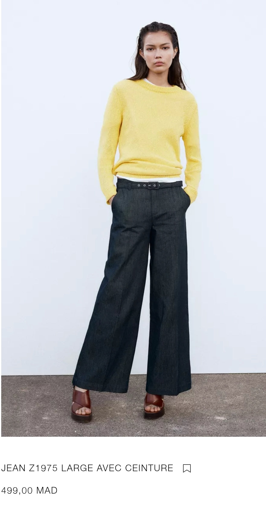 JEAN Z1975 LARGE AVEC CEINTURE