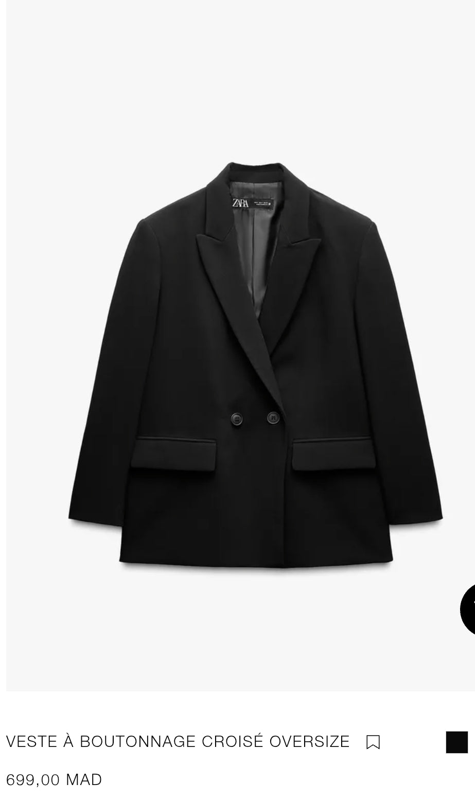 VESTE À BOUTONNAGE CROISÉ