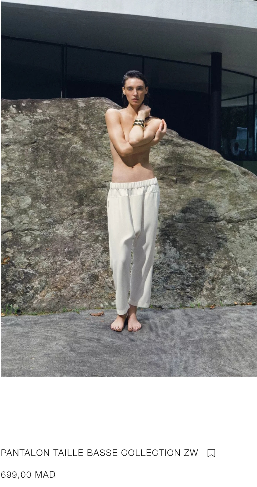PANTALON TAILLE BASSE COLLECTION ZW