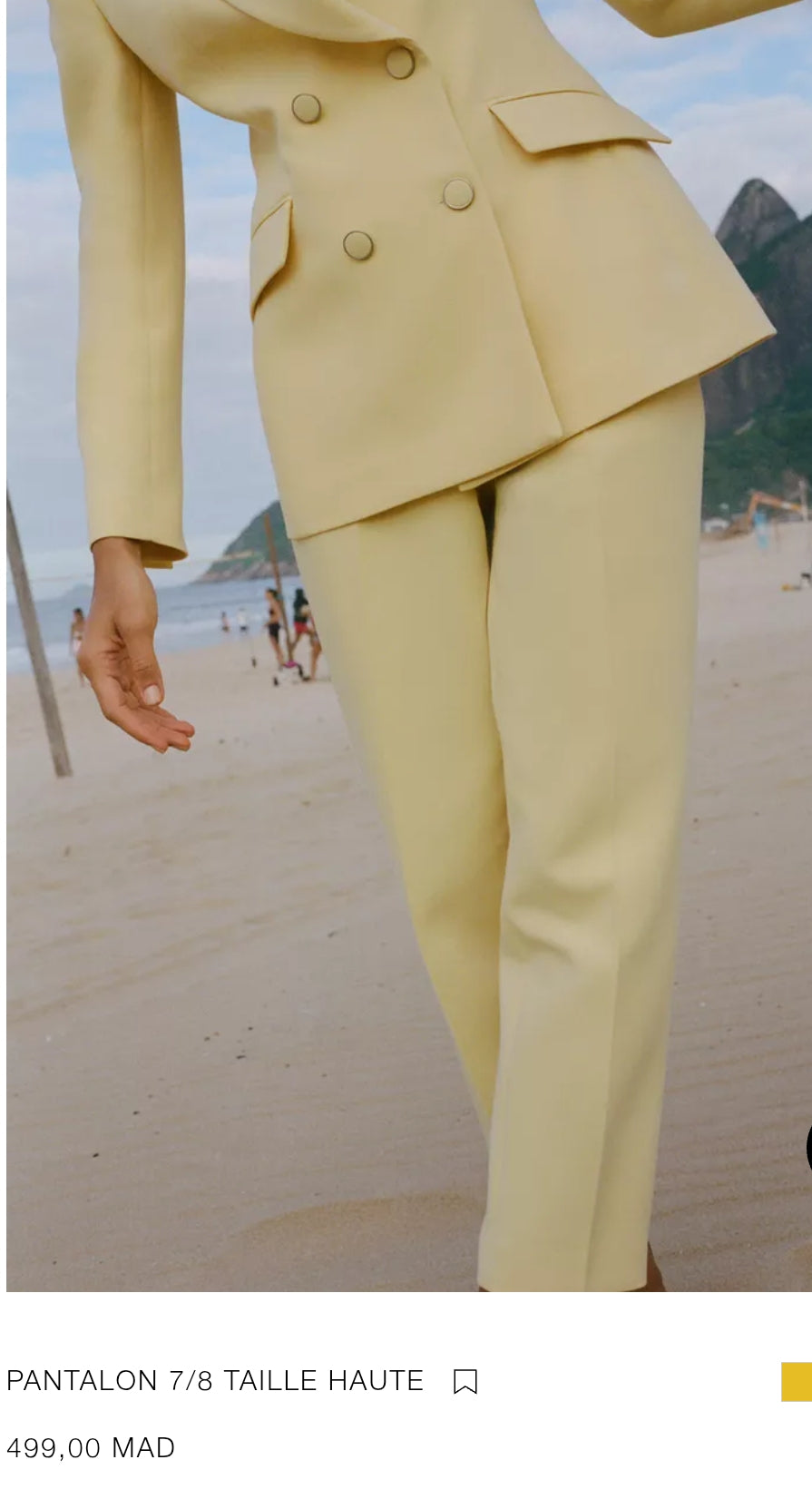ENSEMBLE VESTE À BOUTONNAGE CROISÉ ET ÉPAULETTES | PANTALON 7/8 TAILLE HAUTE